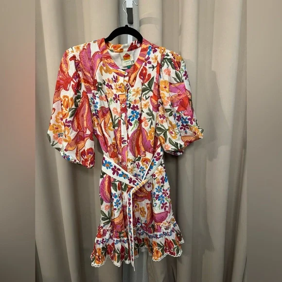 FARM Rio
Spring Bananas Belt Mini Dress NWOT - Picture 4 of 6